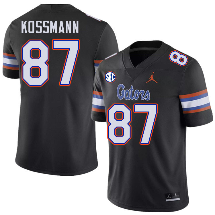 Florida Gators #87 Cameron Kossmann College Football Jerseys Stitched-Black
